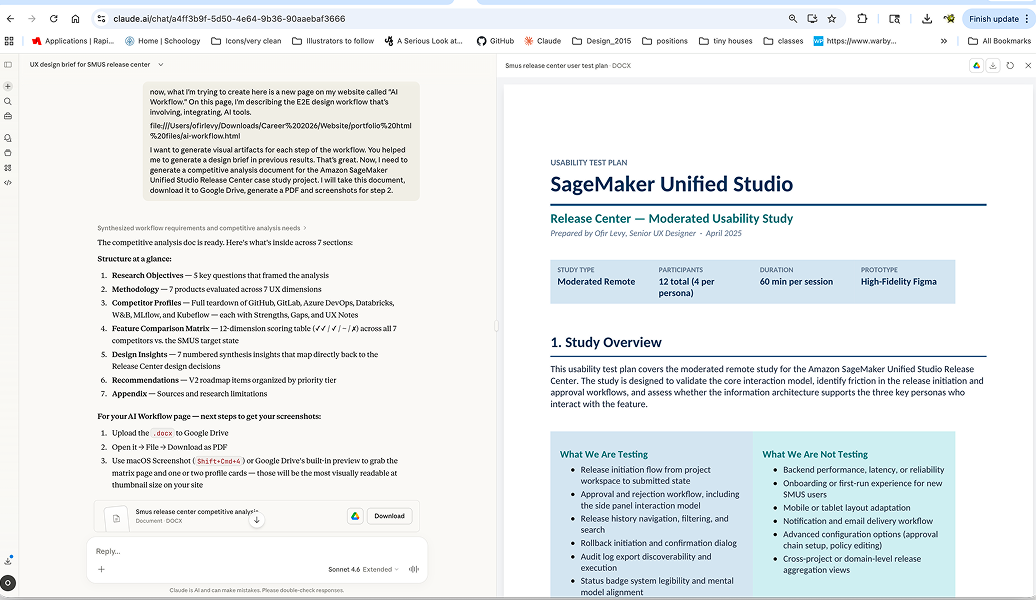 Claude workflow reference