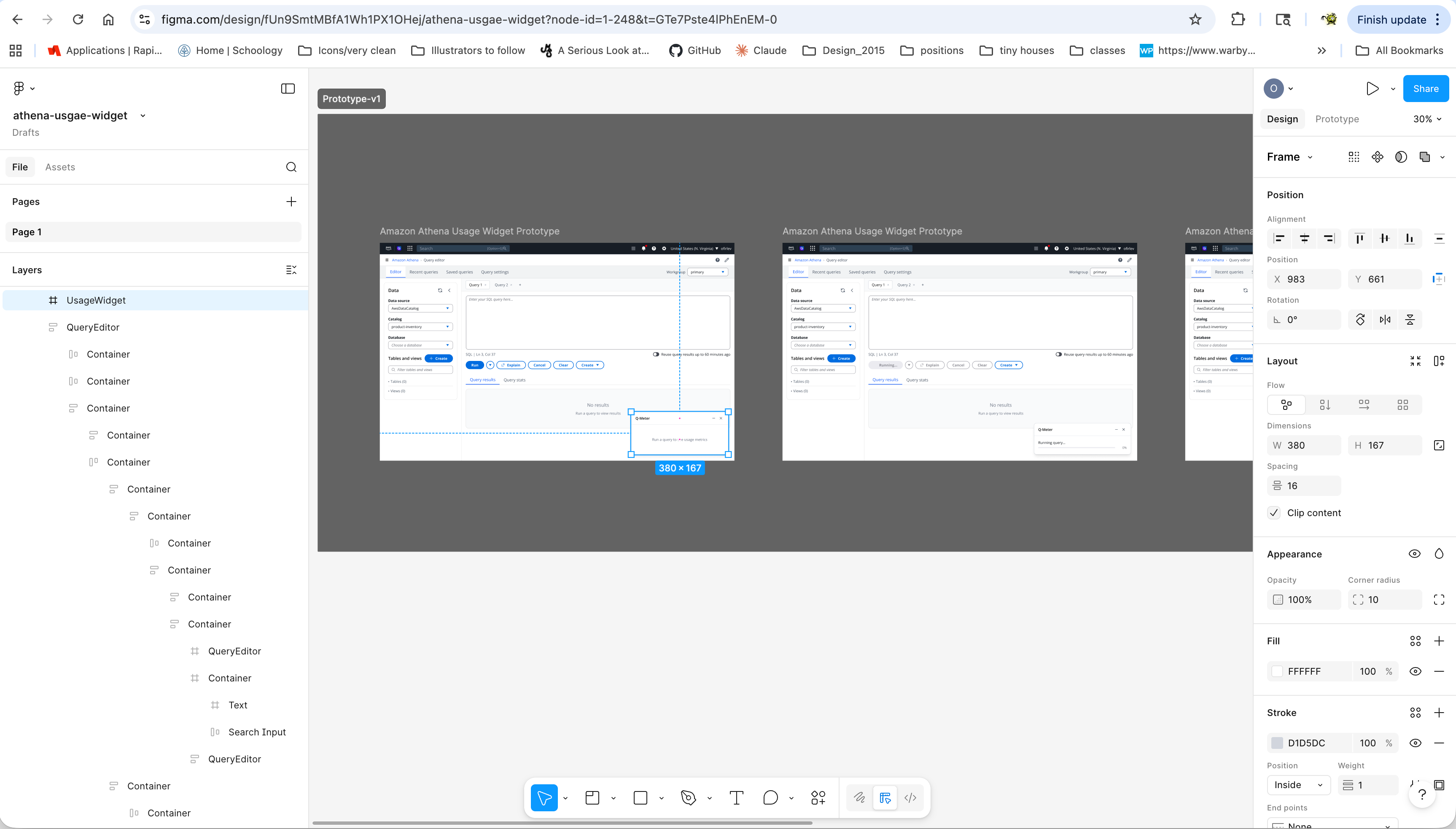 Design workflow step 2 in Figma Design