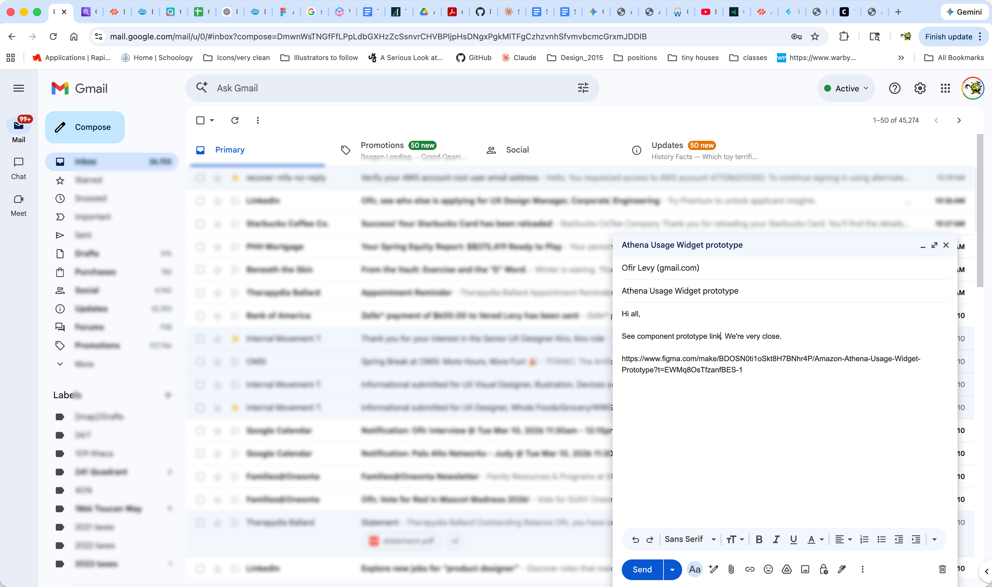 Design workflow step 4 sharing prototype link
