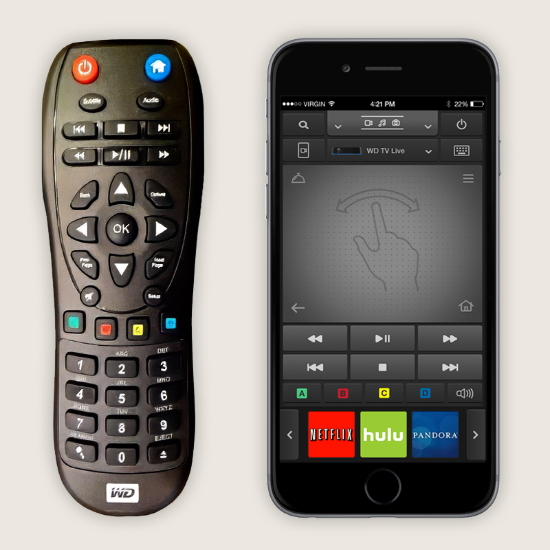 WD Remote mobile app preview