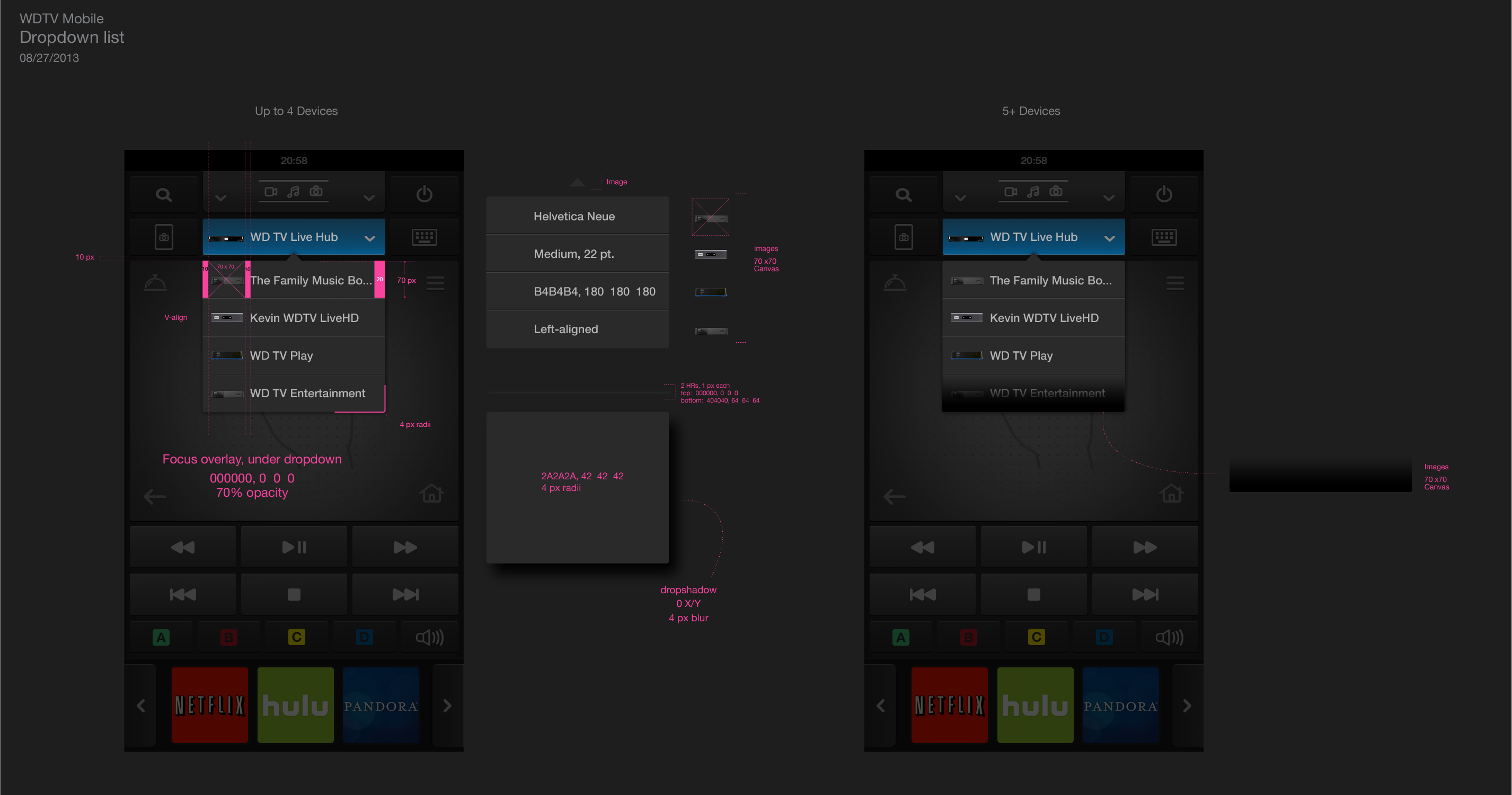Phone interaction: media source selection step 1