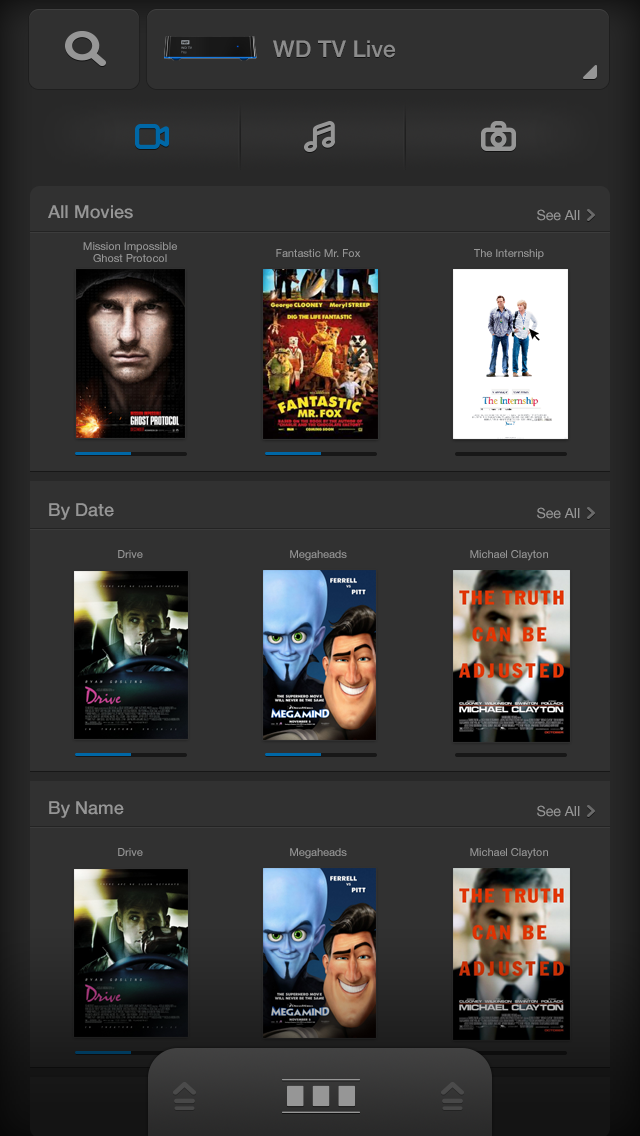 Phone comp: movies listing 1