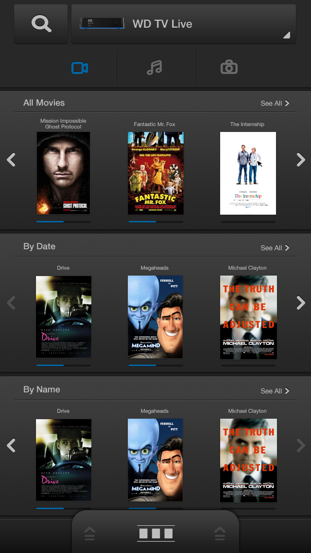 Phone comp: movies listing 2