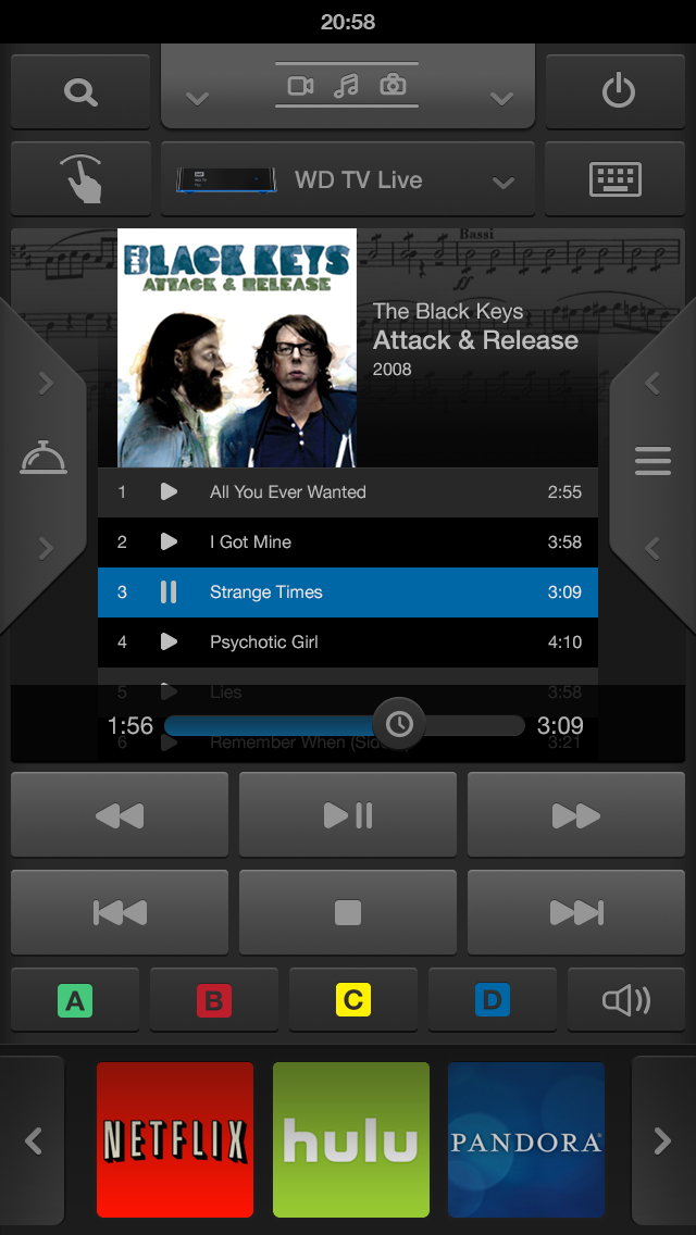Phone comp: music play mode