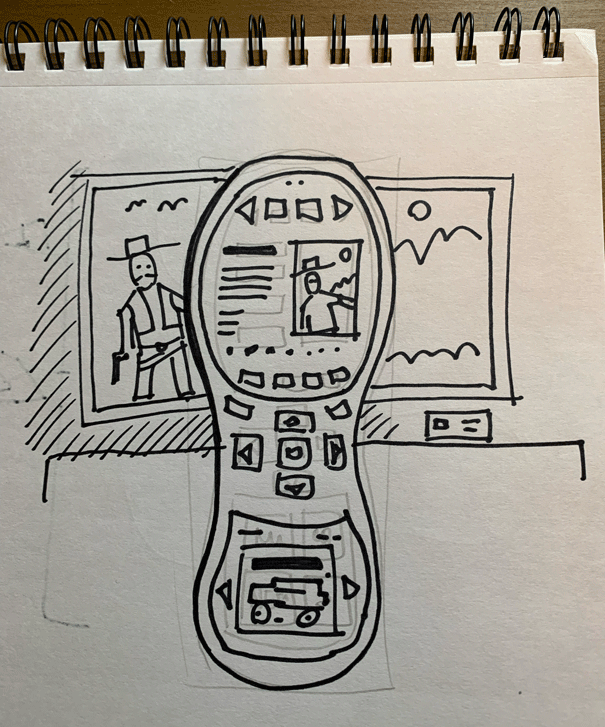 WD Remote concept sketch 1