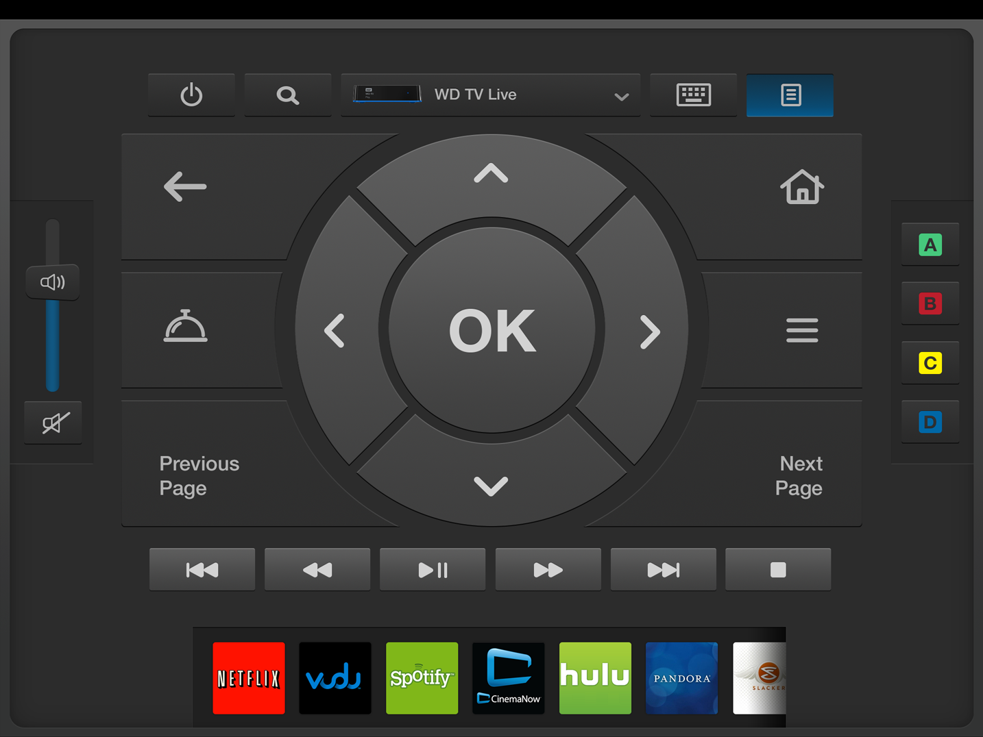Tablet comp: play mode buttons