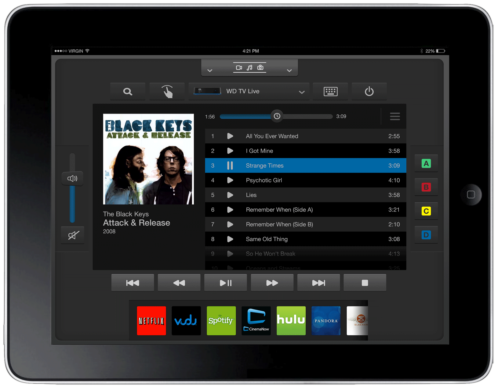 Tablet final comp: music live play