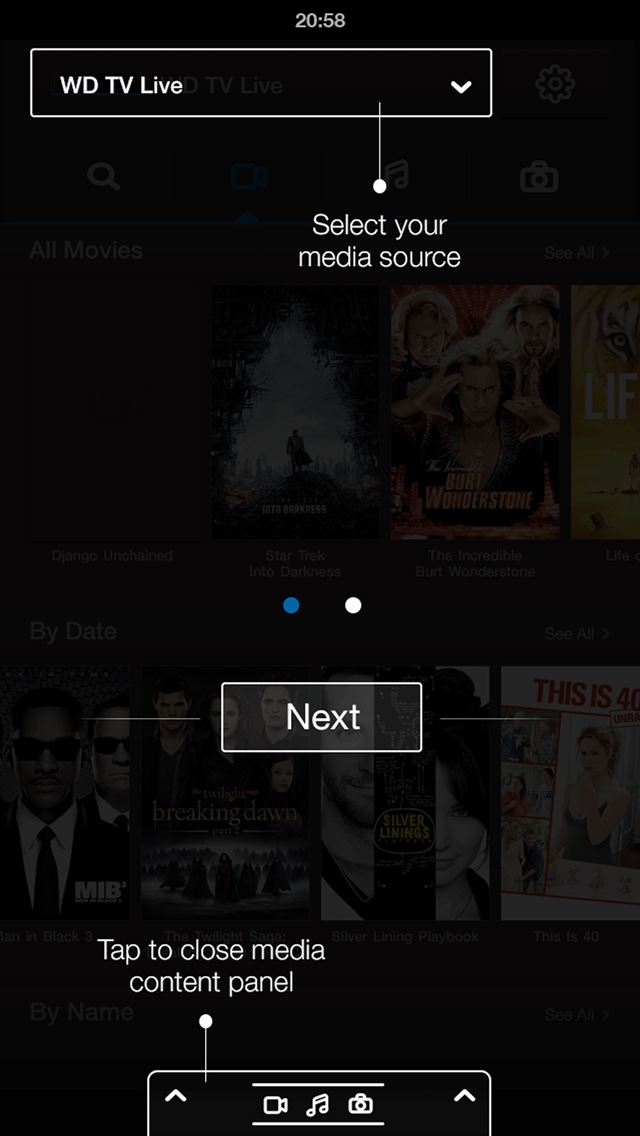 WD Remote onboarding coach mark screen 3
