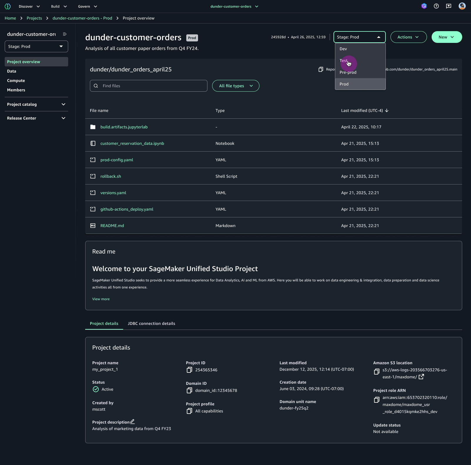 SageMaker Unified Studio Release Center preview