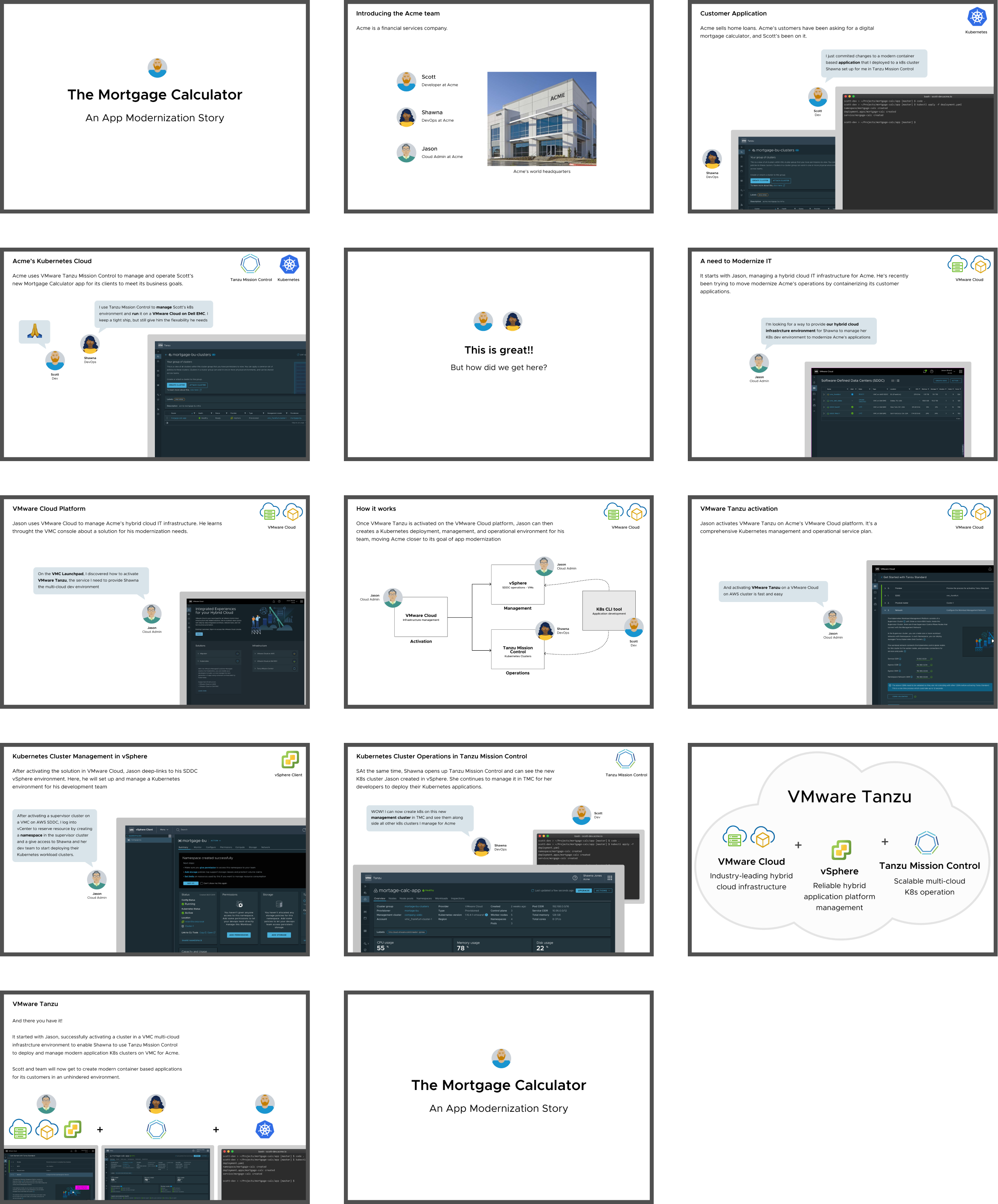 Tanzu service parameter detail showing customer problem and solution framing