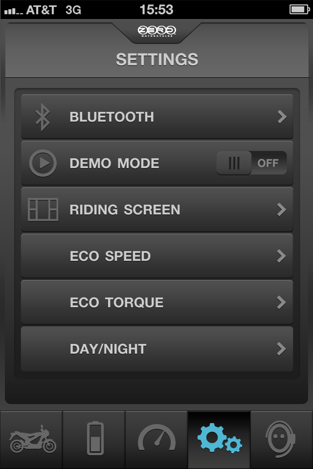 Settings mock iteration