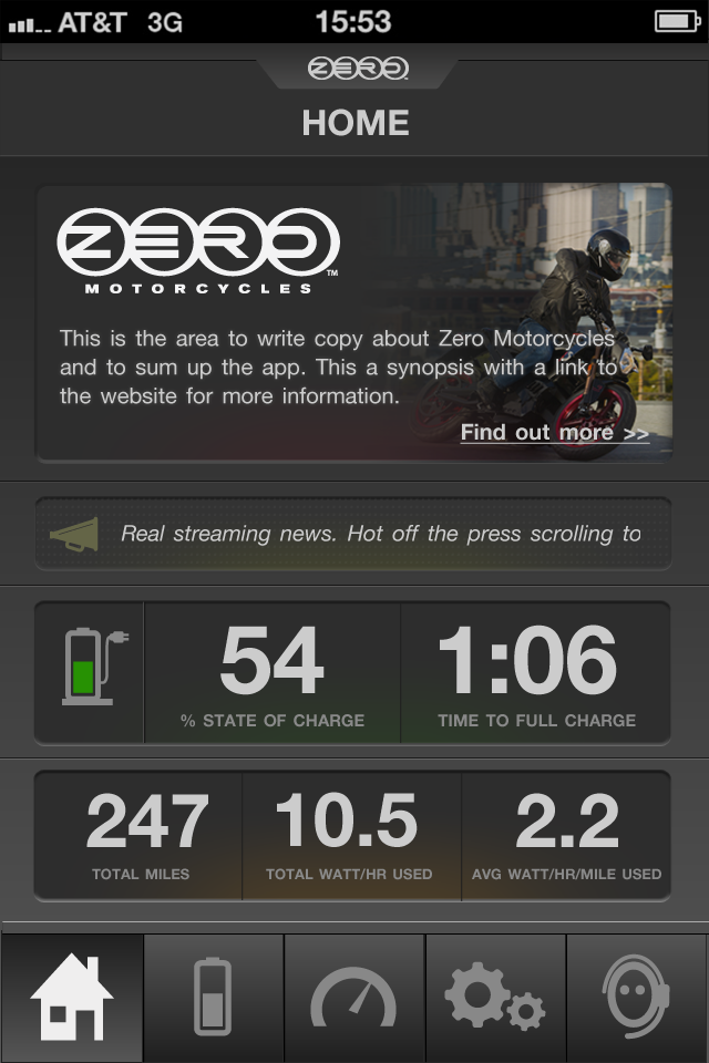 Final mock: home screen 2