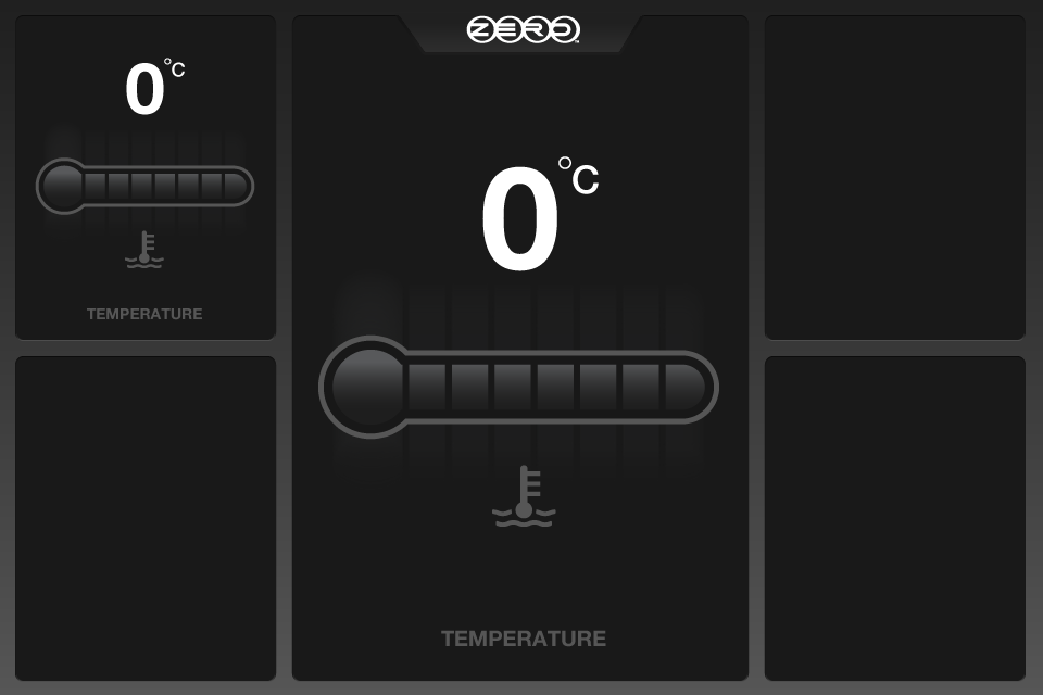 Temperature gauge empty state