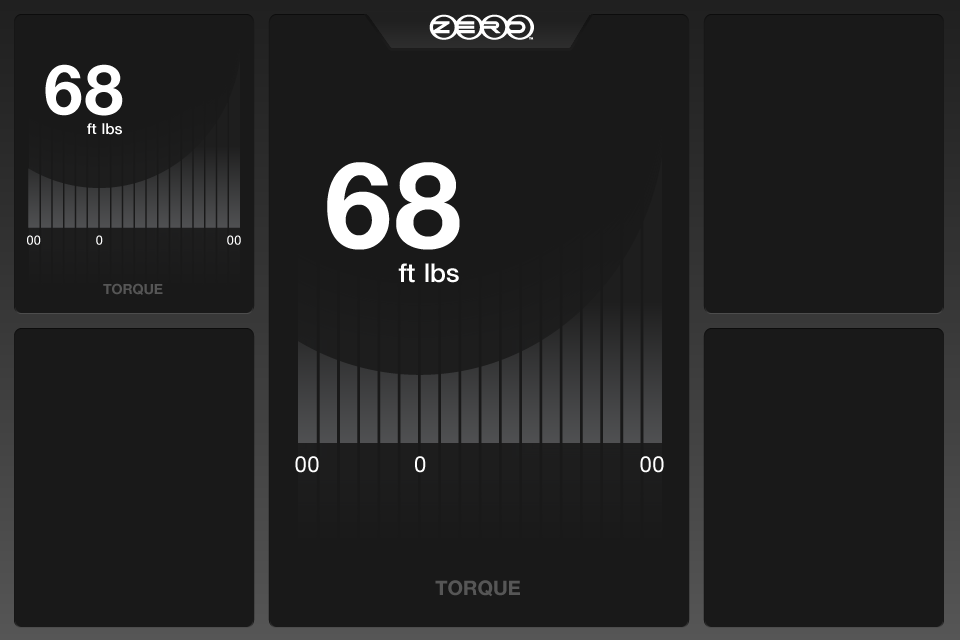 Torque gauge empty state